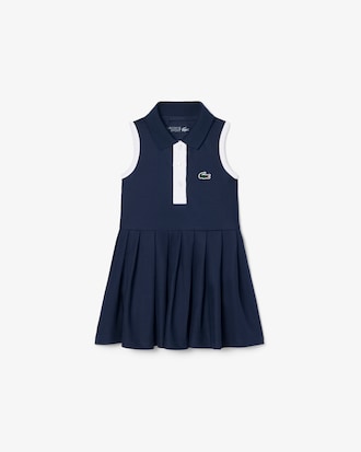 Vestido sin mangas de petit piqu&eacute;