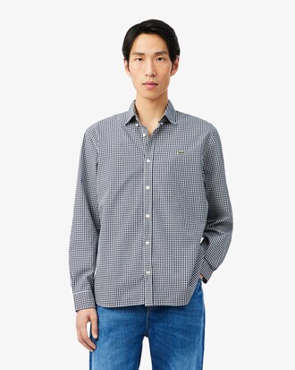 Camisa de corte regular de popel&iacute;n con cuadros escoceses