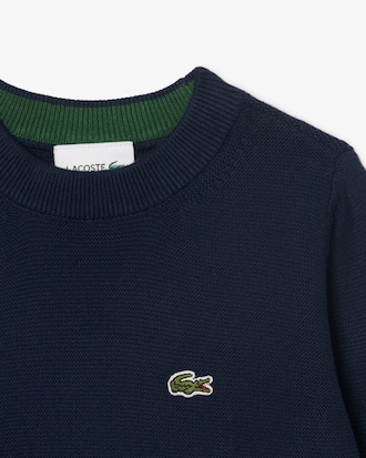 Jersey de cuello redondo de algod&oacute;n
