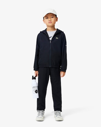 Chaqueta deportiva con capucha y cremallera