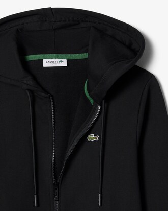 Sudadera con capucha de felpa con cremallera