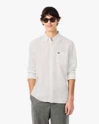 Camisa de lino de corte regular