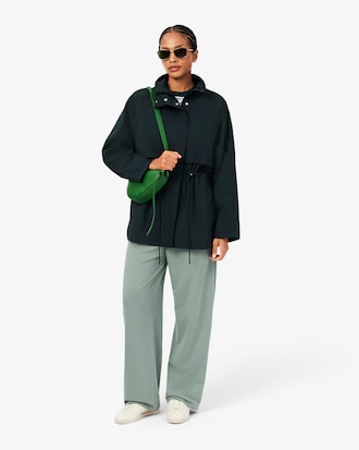 Pantal&oacute;n de loungewear de felpa con corte ancho