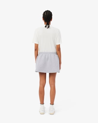 Falda corta de punto jersey de doble cara