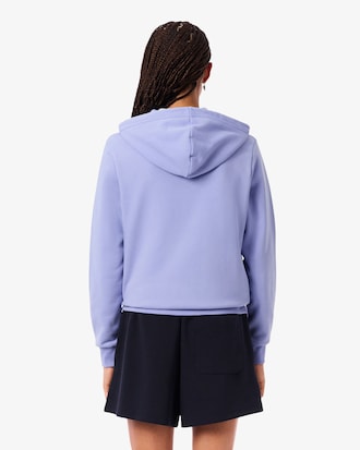 Sudadera con capucha de felpa con cremallera