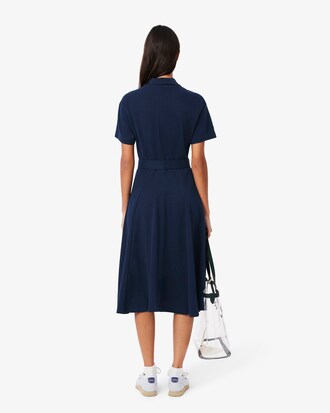 Vestido polo con vuelo de minipiqué