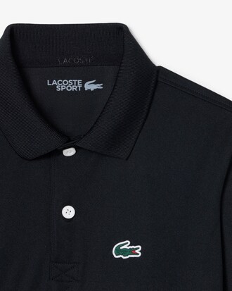 Polo de piqu&eacute; de rayas con detalles de marca Ultra Dry