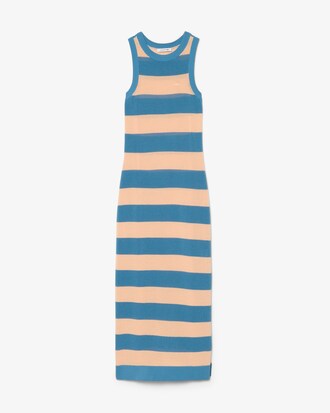 Vestido de algod&oacute;n de rayas