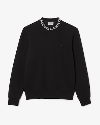 Sudadera de punto jersey con detalles de marca de jacquard