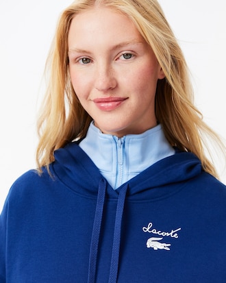 Sudadera con capucha de felpa con logotipo
