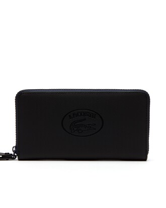 Women's Classic Petit Piqué Coated Canvas 8 Card Zip Wallet