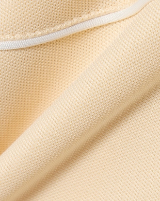 Sudadera con cremallera y ribete en contraste