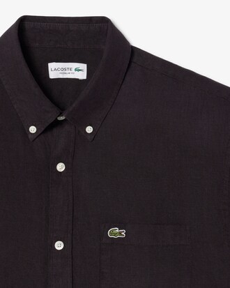 Camisa de lino de manga corta