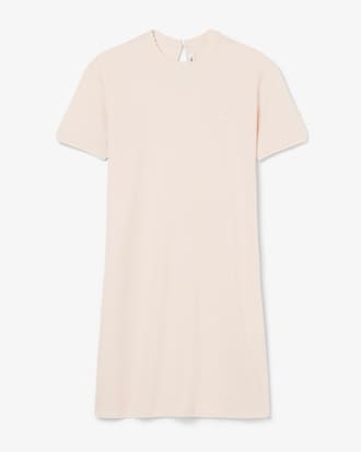 Vestido de piqu&eacute; festoneado vaporoso
