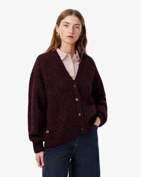 Chaqueta de punto de lana mercerizada