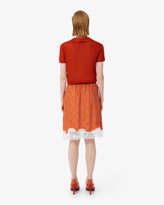 Falda de tul con bordado de paisaje Runway