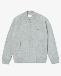 Sudadera de hombre h&iacute;brida en lana de doble capa con cremallera