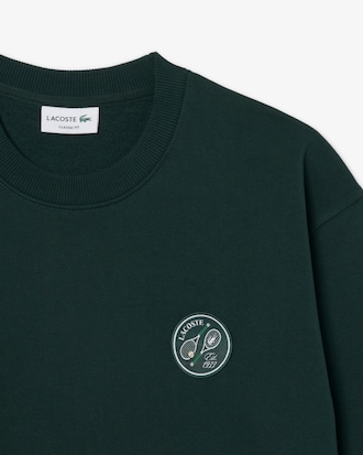 Sudadera de felpa con insignia