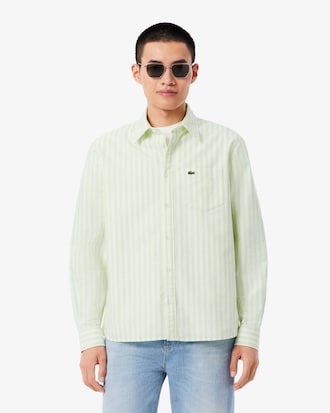 Camisa Oxford de corte regular de rayas