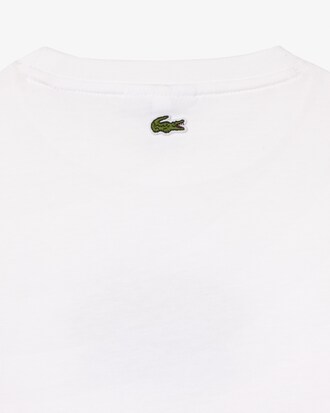 Camiseta de algodón grueso con insignia estampada