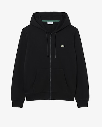 Sudadera de felpa con cremallera de corte cl&aacute;sico