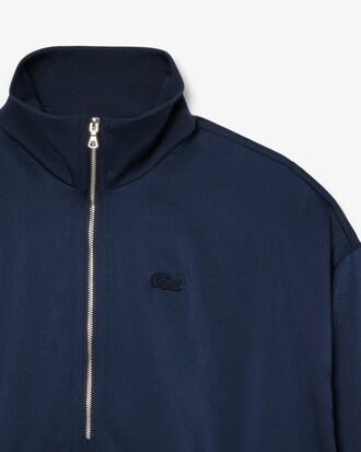 Chaqueta popover de cuello alto con cremallera oversized