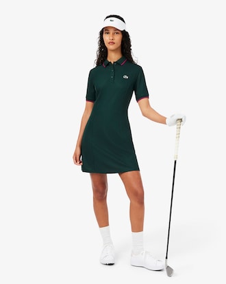 Vestido de golf con ribetes en contraste Ultra-Dry