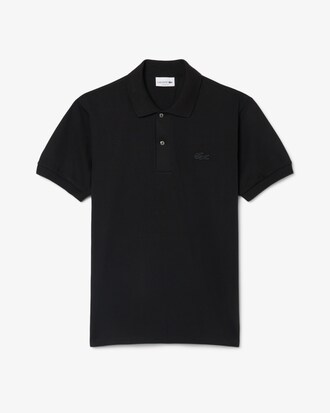 Polo con cocodrilo met&aacute;lico de corte cl&aacute;sico