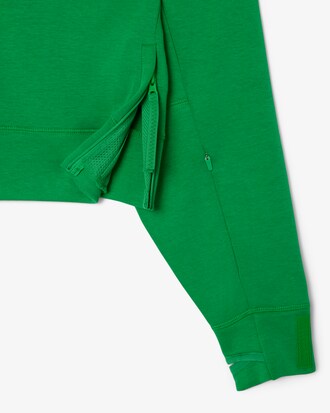 Sudadera con capucha corta de algodón