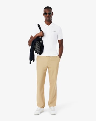 Polo de corte regular con detalles de marca L.12.12