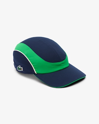 Gorra de tenis de tafetán diamantado