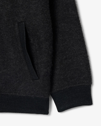Chaqueta de punto oversize de lana hervida