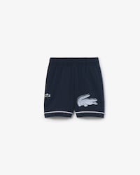 Pantal&oacute;n corto deportivo de tafet&aacute;n de rayas