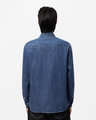 Camisa denim de corte regular