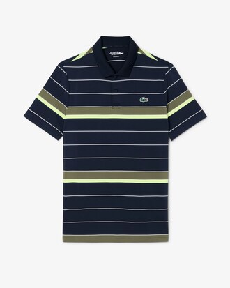 Polo de golf elástico de rayas Ultra-Dry