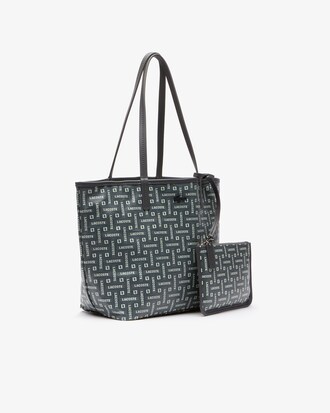 Women's Monogramme Small Coated Cotton Canvas Tote Bag