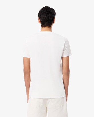 Camiseta de cuello de pico de algod&oacute;n pima ligero