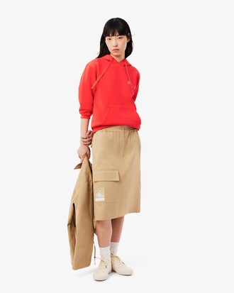 Sudadera con capucha de corte holgado de piqué