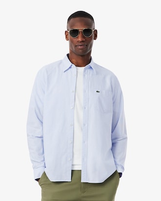 Camisa Oxford de corte regular de rayas