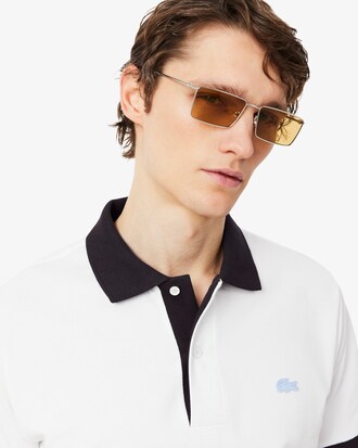 Polo de canal&eacute; en contraste de corte cl&aacute;sico