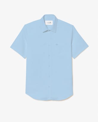 Camisa de corte regular de algod&oacute;n de manga corta