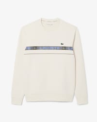 Sudadera de tenis de rayas con detalles de marca