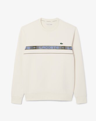 Sudadera de tenis de rayas con detalles de marca