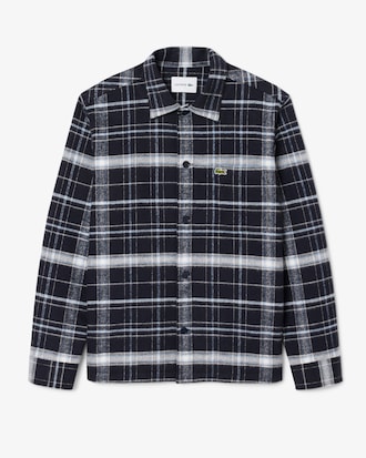 Sobrecamisa de algodón con cuadros escoceses
