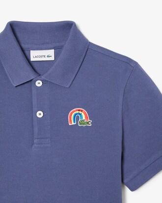 Polo de petit piqué con detalles de encaj