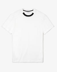 Camiseta de hombre Lacoste Motion en algod&oacute;n con cuello redondo a contraste