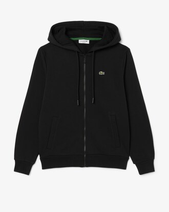 Sudadera con capucha de felpa con cremallera