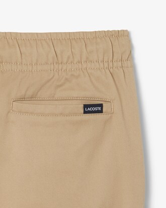 Pantalón de tela de gabardina de algodón elástico