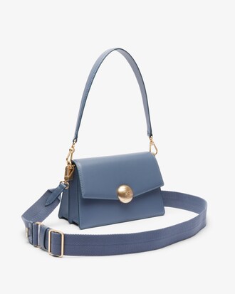 Bolso con solapa de piel Tennis Bliss