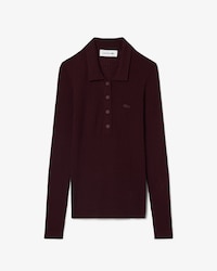 Jersey de cuello polo de punto jersey de lana